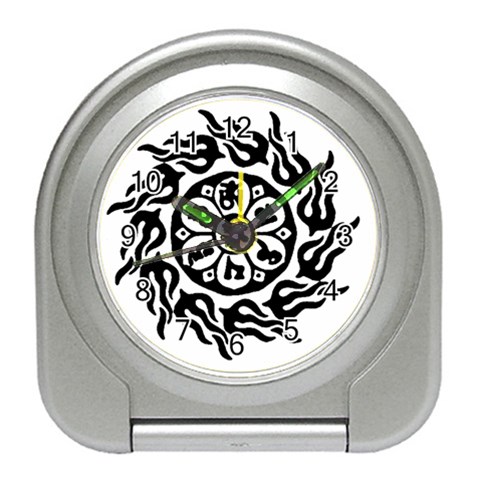 OMPH B&W Travel Alarm Clock from ArtsNow.com Front