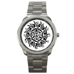 OMPH B&W Sport Metal Watch