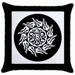 OMPH W&B Throw Pillow Case (Black)