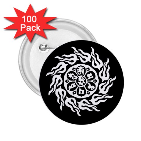 OMPH W&B 2.25  Button (100 pack) from ArtsNow.com Front