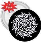 OMPH W&B 3  Button (10 pack)