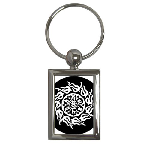 OMPH W&B Key Chain (Rectangle) from ArtsNow.com Front