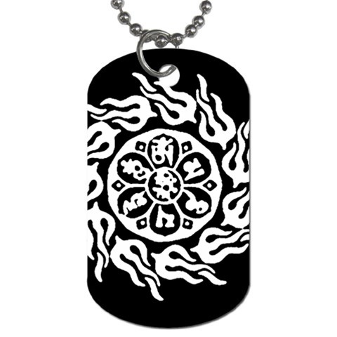 OMPH W&B Dog Tag (Two Sides) from ArtsNow.com Front