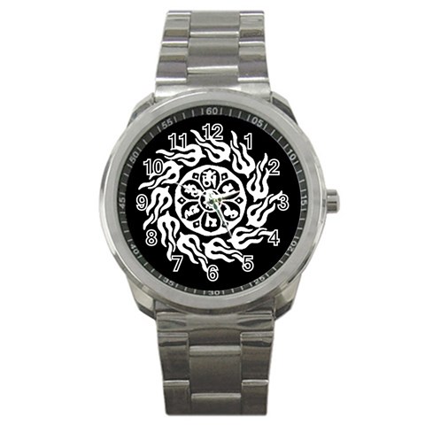 OMPH W&B Sport Metal Watch from ArtsNow.com Front