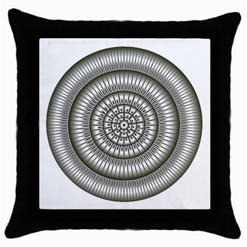 Mentalism Throw Pillow Case (Black) from ArtsNow.com Front