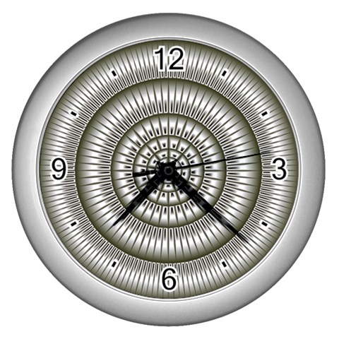 Mentalism Wall Clock (Silver with 4 black numbers) from ArtsNow.com Front