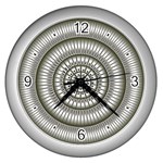 Mentalism Wall Clock (Silver with 4 black numbers)