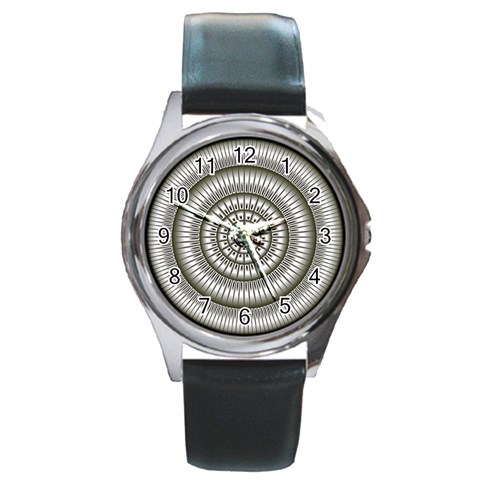 Mentalism Round Metal Watch from ArtsNow.com Front