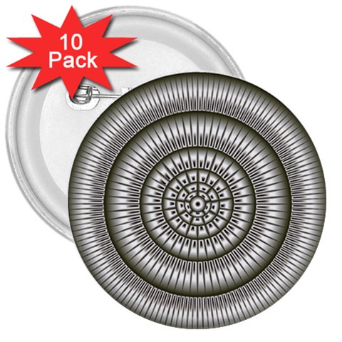 Mentalism 3  Button (10 pack) from ArtsNow.com Front