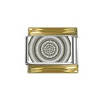 Mentalism Gold Trim Italian Charm (9mm)