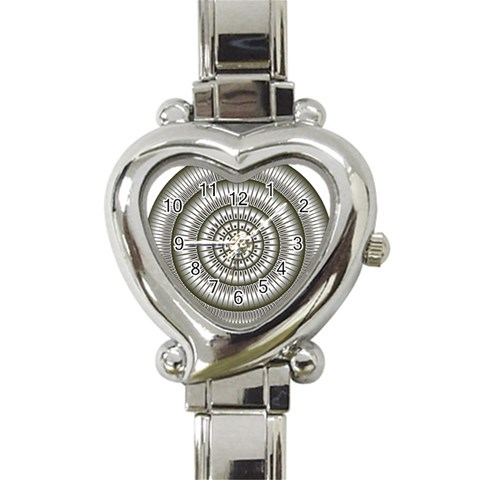 Mentalism Heart Italian Charm Watch from ArtsNow.com Front