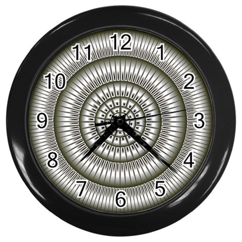 Mentalism Wall Clock (Black with 12 black numbers) from ArtsNow.com Front