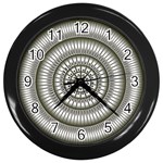 Mentalism Wall Clock (Black with 12 black numbers)