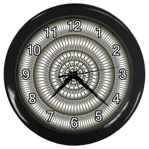 Mentalism Wall Clock (Black with 12 white numbers) from ArtsNow.com Front