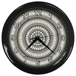 Mentalism Wall Clock (Black with 12 white numbers)