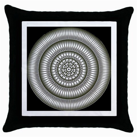 Mentalism Throw Pillow Case (Black) from ArtsNow.com Front