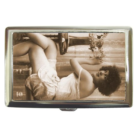 sittingnude10 Cigarette Money Case from ArtsNow.com Front