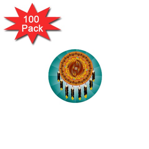 Cheyenne 1  Mini Button (100 pack)  from ArtsNow.com Front