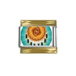 Cheyenne Gold Trim Italian Charm (9mm)