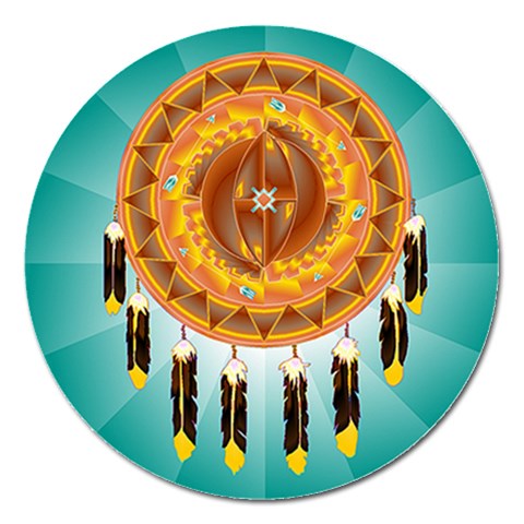 Cheyenne Magnet 5  (Round) from ArtsNow.com Front