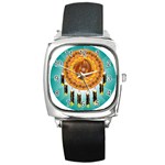 Cheyenne Square Metal Watch