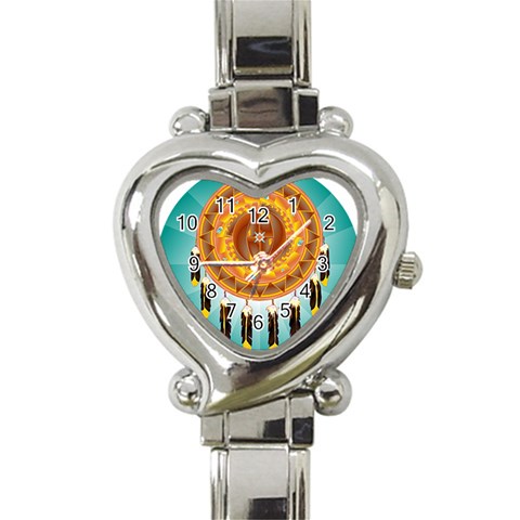 Cheyenne Heart Italian Charm Watch from ArtsNow.com Front