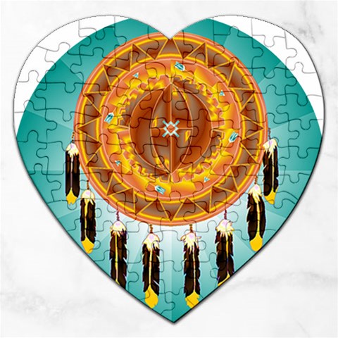 Cheyenne Jigsaw Puzzle (Heart) from ArtsNow.com Front