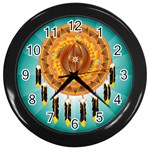 Cheyenne  Wall Clock (Black with 12 black numbers)