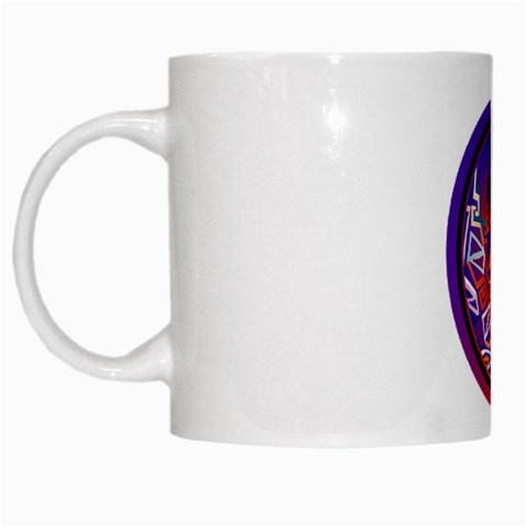 Comanche White Mug from ArtsNow.com Left