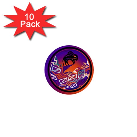 Comanche 1  Mini Button (10 pack)  from ArtsNow.com Front