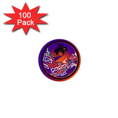 Comanche 1  Mini Button (100 pack)  from ArtsNow.com Front