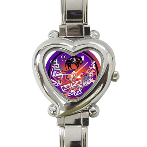 Comanche Heart Italian Charm Watch from ArtsNow.com Front