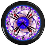 Hopi Wall Clock (Black with 12 white numbers)