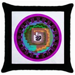 Mayan Throw Pillow Case (Black)