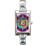 Mayan Rectangular Italian Charm Watch