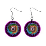 Mayan 1  Button Earrings