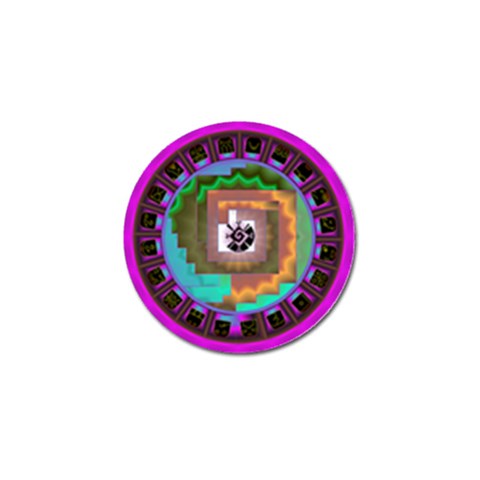 Mayan Golf Ball Marker from ArtsNow.com Front