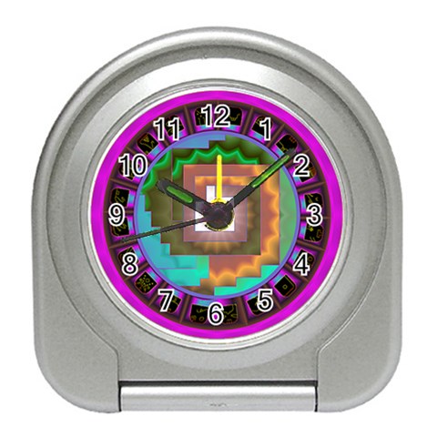 Mayan Travel Alarm Clock from ArtsNow.com Front