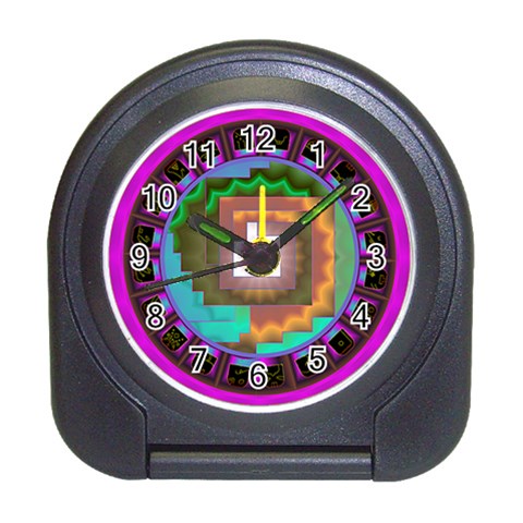 Mayan Travel Alarm Clock from ArtsNow.com Front