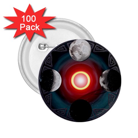 4 Moons 2.25  Button (100 pack) from ArtsNow.com Front