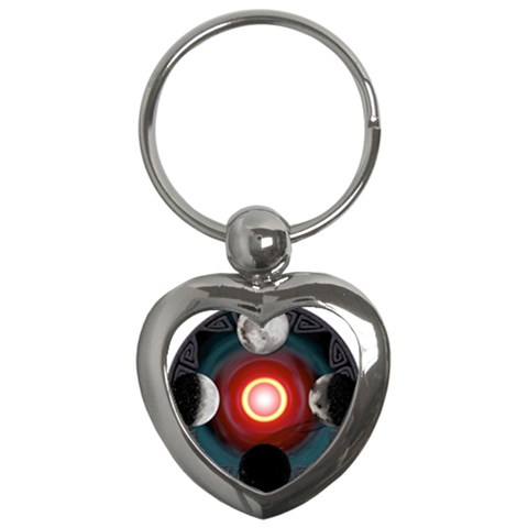 4 Moons Key Chain (Heart) from ArtsNow.com Front