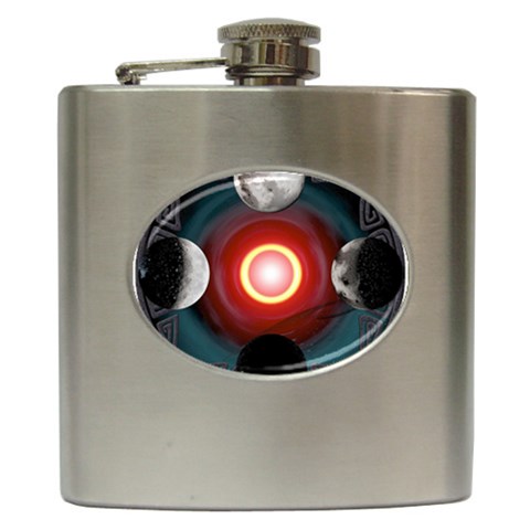 4 Moons Hip Flask (6 oz) from ArtsNow.com Front