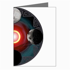 4 Moons Greeting Cards (Pkg of 8) from ArtsNow.com Left