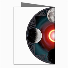 4 Moons Greeting Cards (Pkg of 8) from ArtsNow.com Right