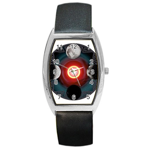 4 Moons Barrel Style Metal Watch from ArtsNow.com Front