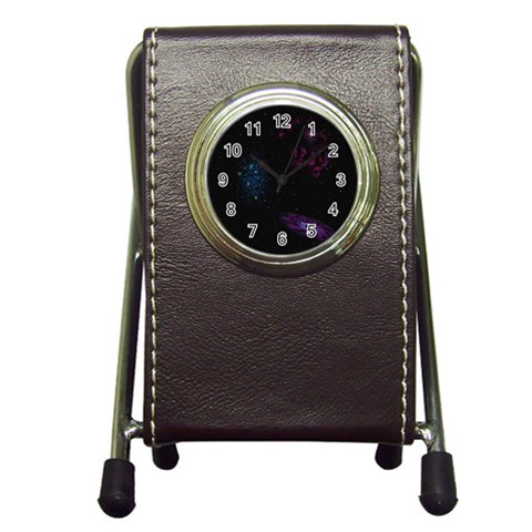 Galaxy Pen Holder Desk Clock from ArtsNow.com Front