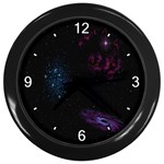 Galaxy Wall Clock (Black)