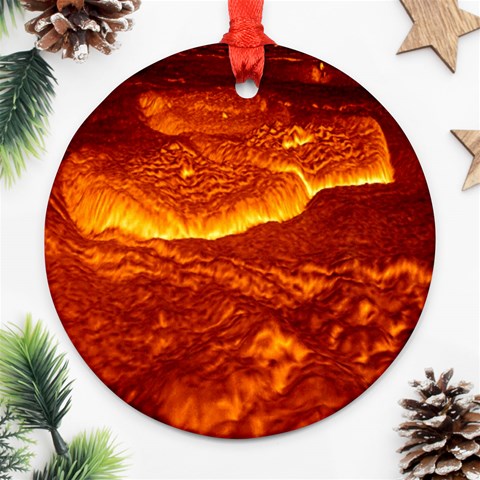 Lava Ornament (Round) from ArtsNow.com Front