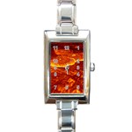 Lava Rectangular Italian Charm Watch