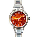 Lava Round Italian Charm Watch